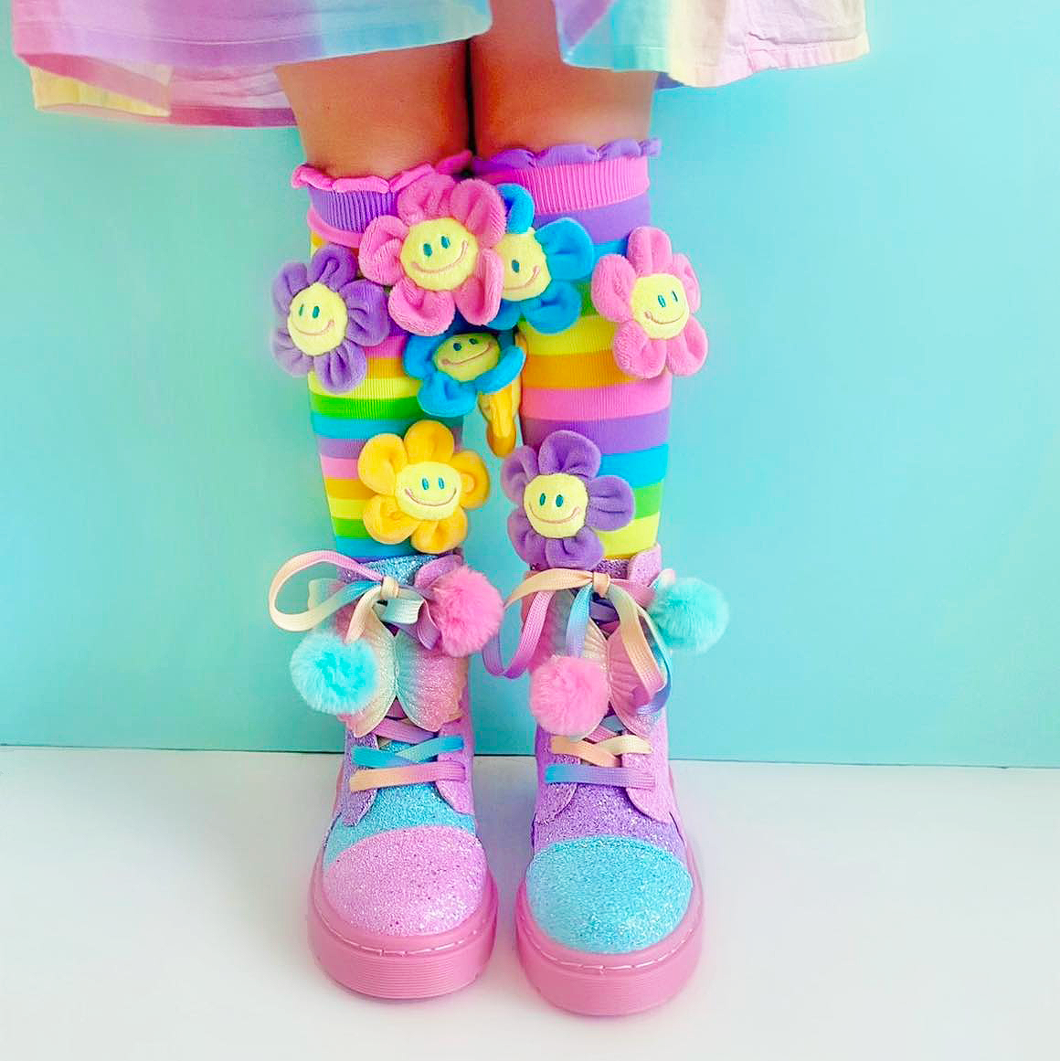 RAINBOW GLITTER SHOES