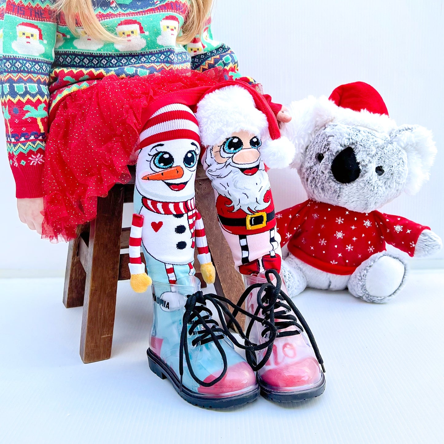 SANTA & SNOWMAN SOCKS
