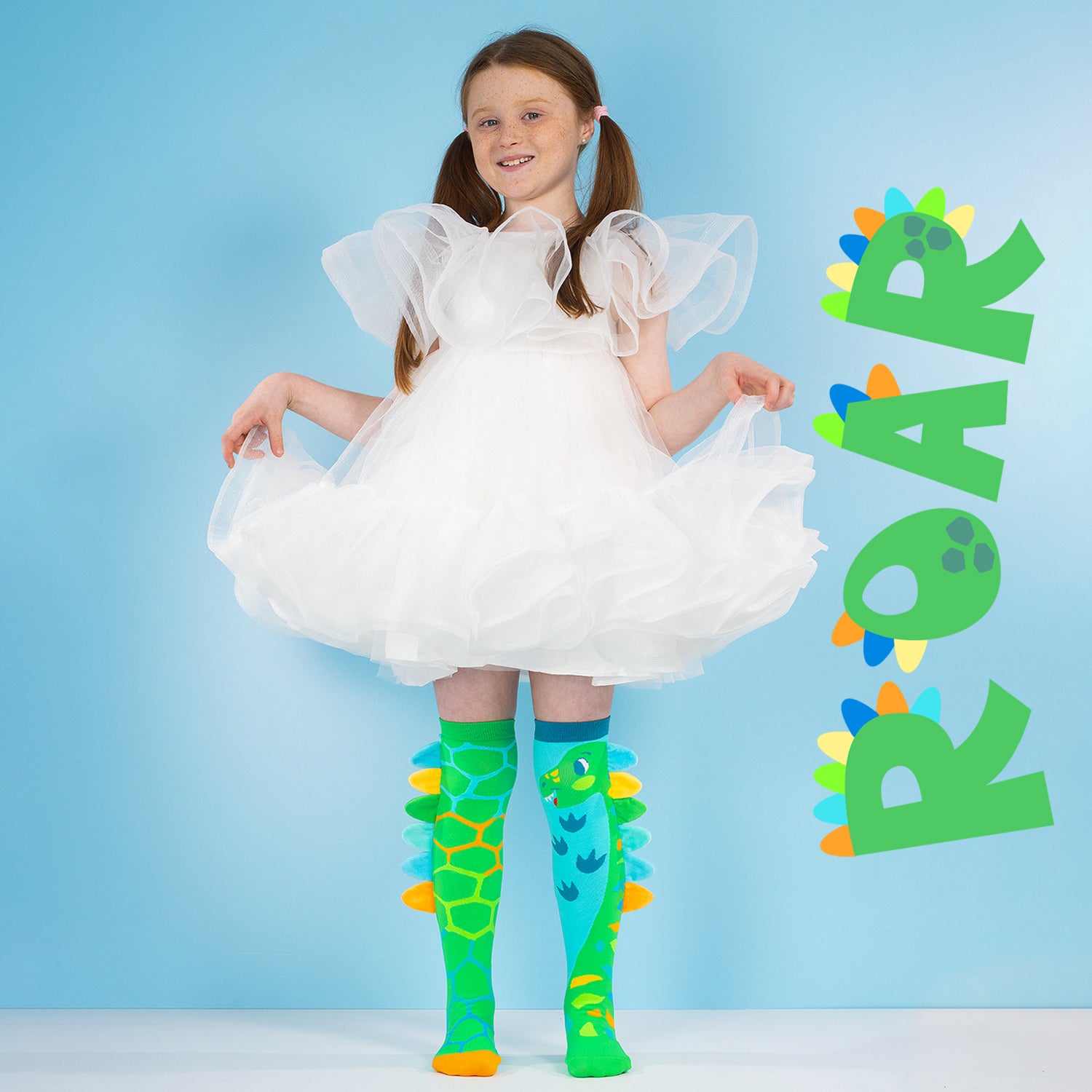 GREEN ROAR DINOSAUR SOCKS – MADMIA USA
